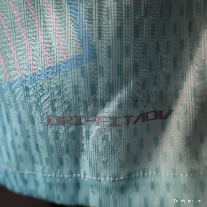 Player Version 25/26 FC Barcelona Mint Green with Pink Trim Jersey