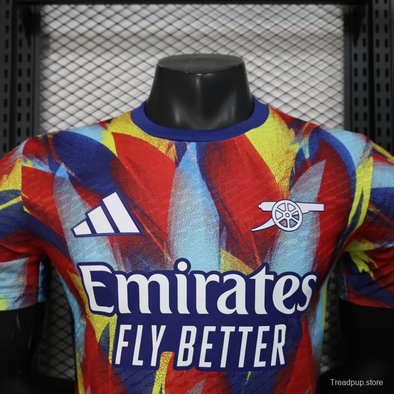 Player Version 25/26 Arsenal Multicolor Abstract Art Pattern Jersey
