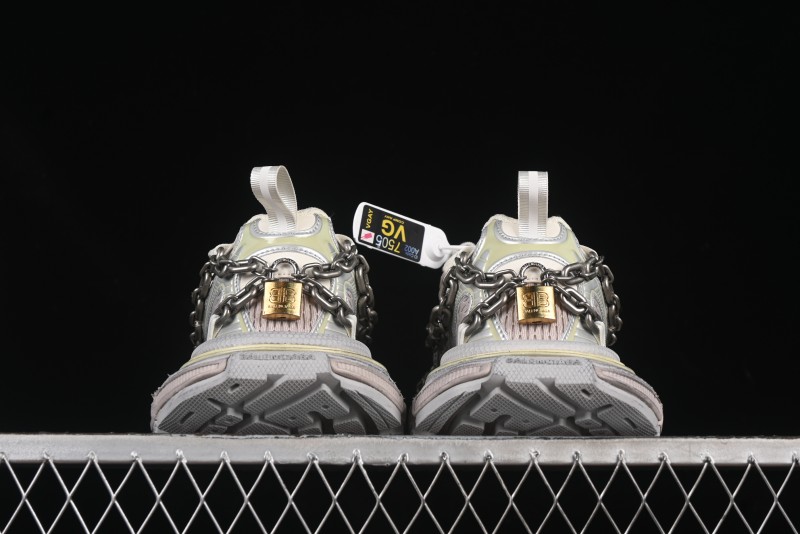 Balenciaga Phantom Sneaker 3XL Running Shoes with Transparent Heel Strap - W3XPL9182