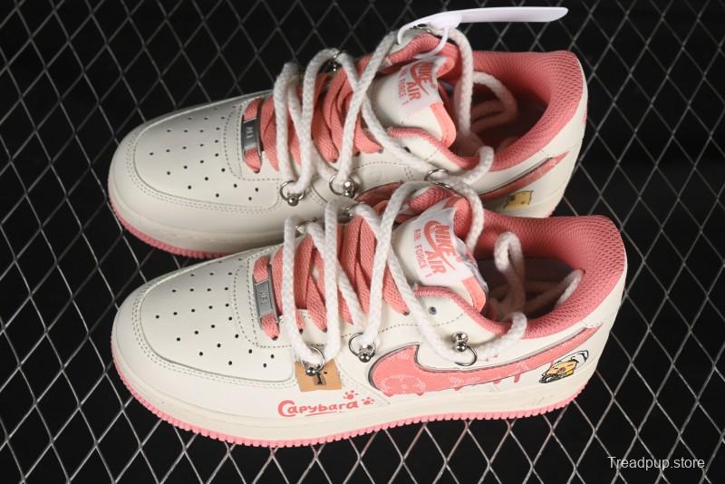 Nike Air Force 1'07 Low x Capybara "Pour milkBape" Casual Sneakers - LV0506-880