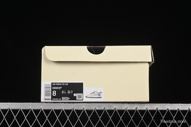 Nike Air Force 1 '07 Low Supreme Collaboration Military Green Multi Swoosh Casual Sneakers - XX3168-148