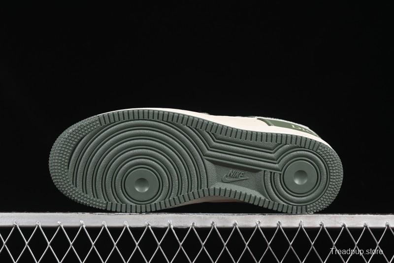 Nike Air Force 1'07 Low Dior Collaboration Dark Green Floral Swoosh Casual Sneakers - KK1988-081