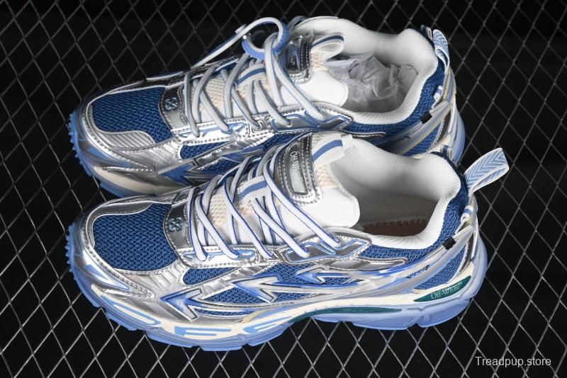 Off-White Be Right Tie-Dye Blue Low-Top Lifestyle Casual Shoes - X.E5