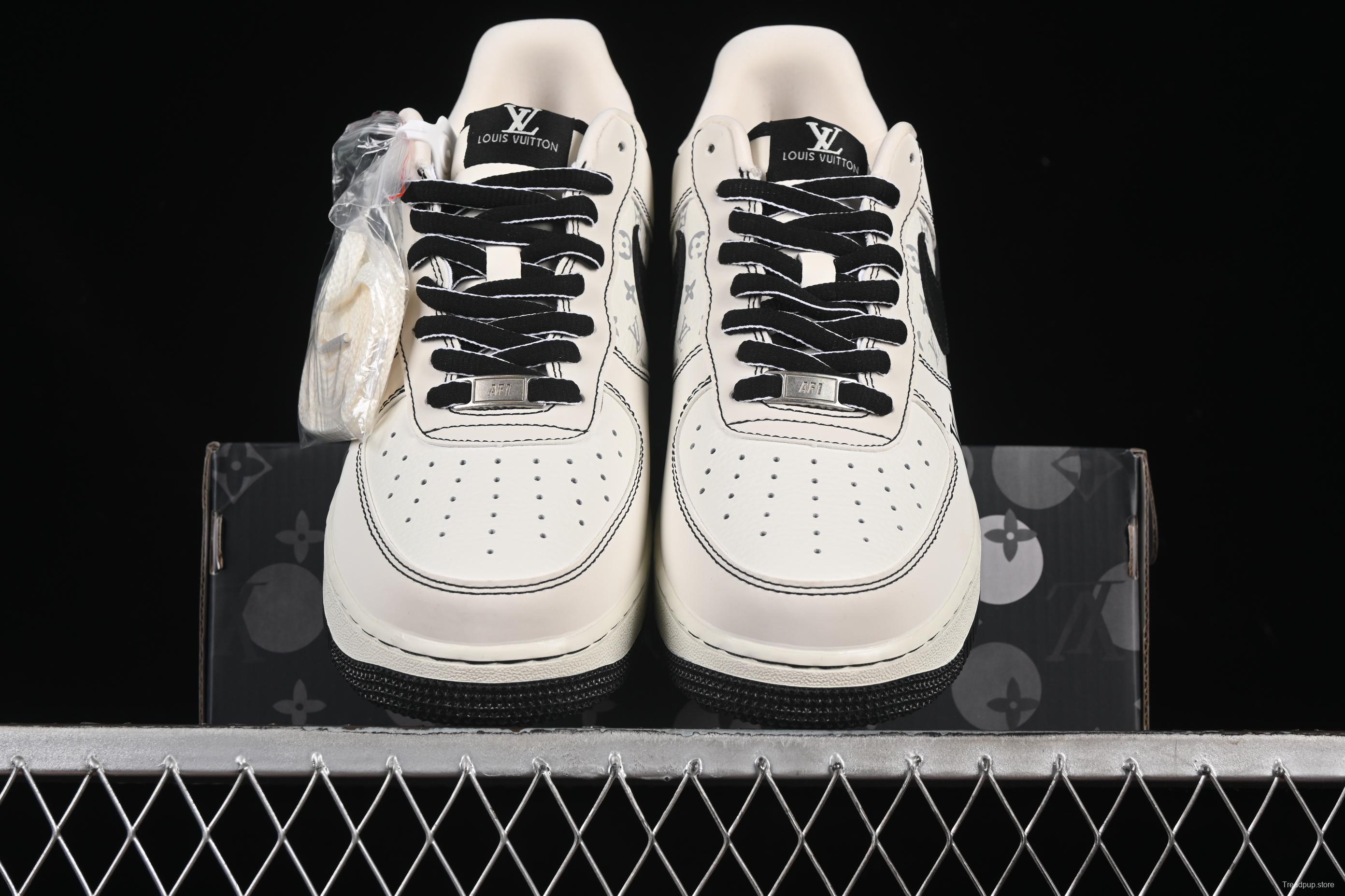 Nike Air Force 1 '07 Low LV Collaboration White Black Casual Sneakers - BZ6808-102