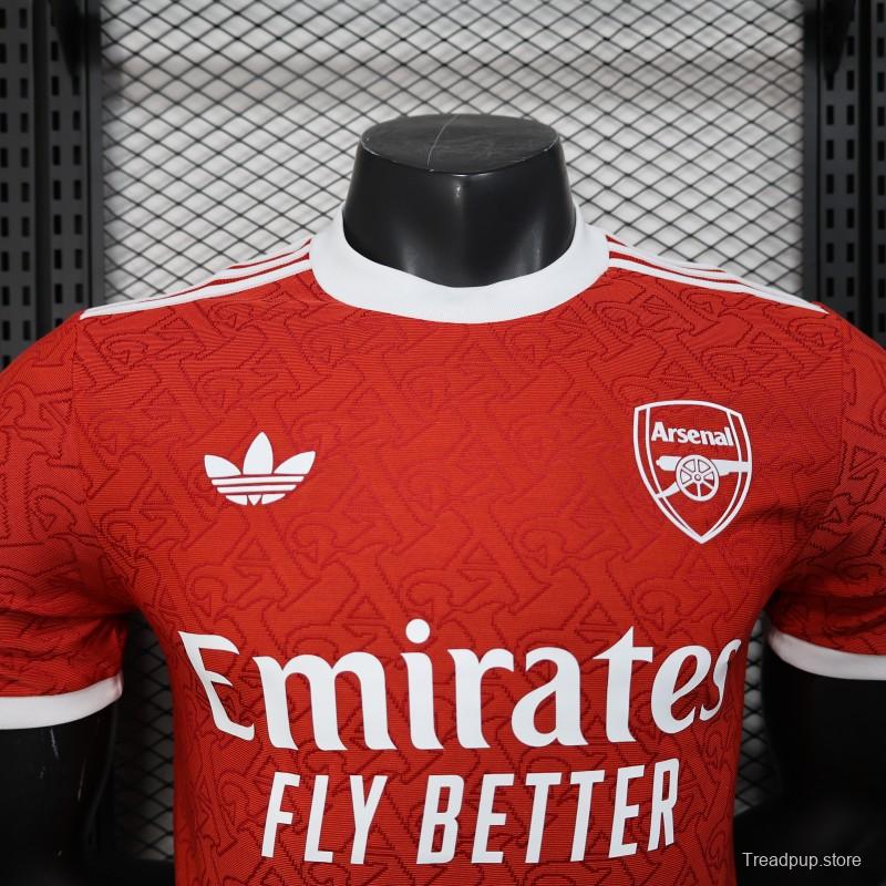 Player Version 25/26 Arsenal Red Pre-Match Special Jersey