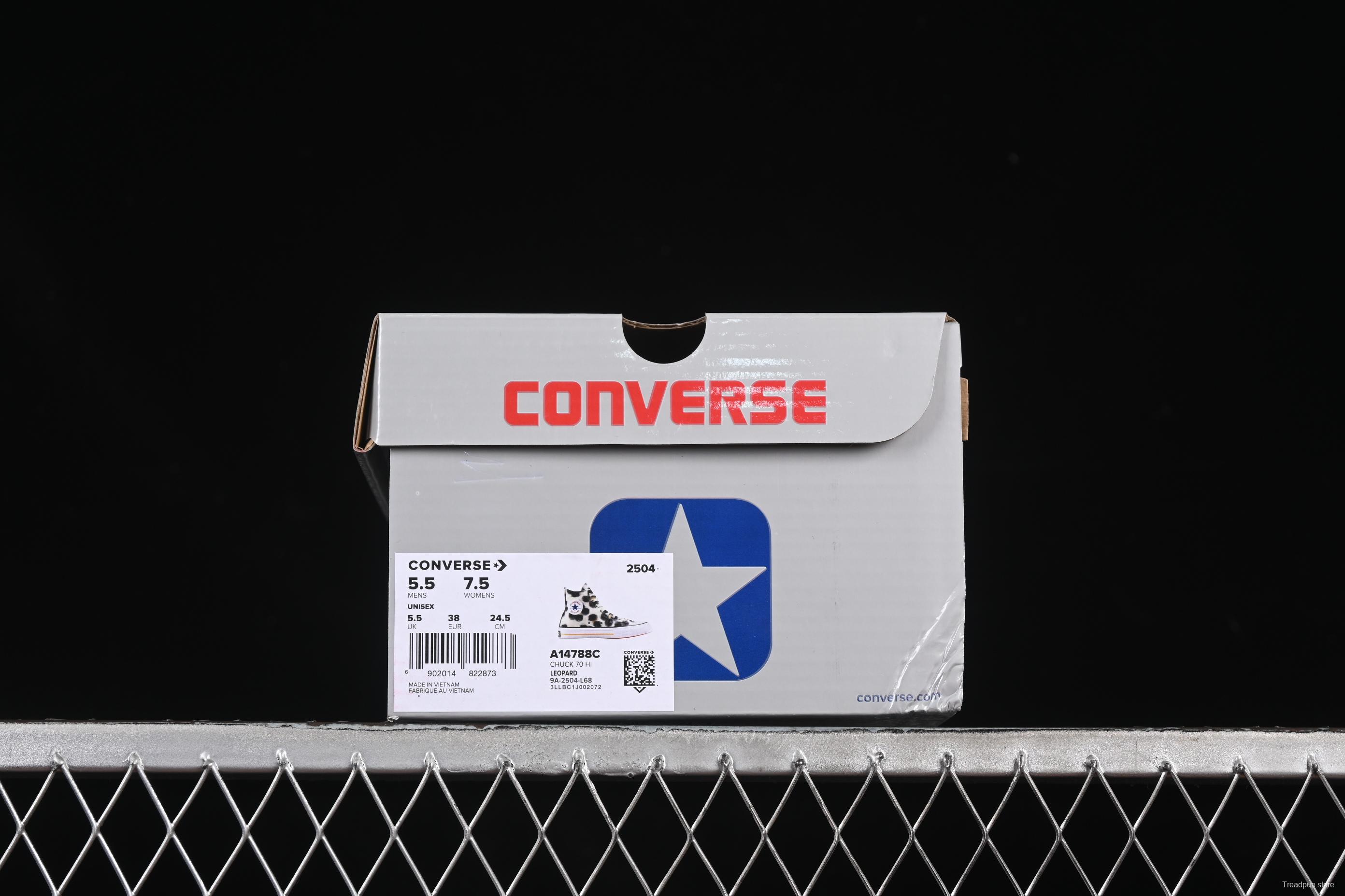 Kenzo Chuck Taylor Ox Hana Leopard Cypress High Top Sneakers - A14788C