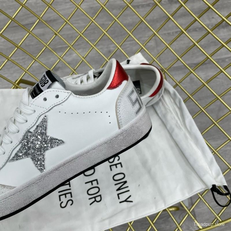 2024 Unisex GGDB White Grey Red Leather Low Top Sneakers MJ00260