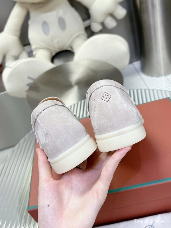 2024 Men Le Parmentier White Suede Loafers MJ00270