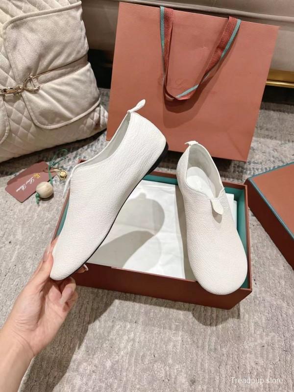 2025 Women LP White Leather Casual Shoes LY00300