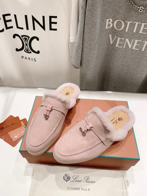 2024 Slippers LP Pink Suede Slippers