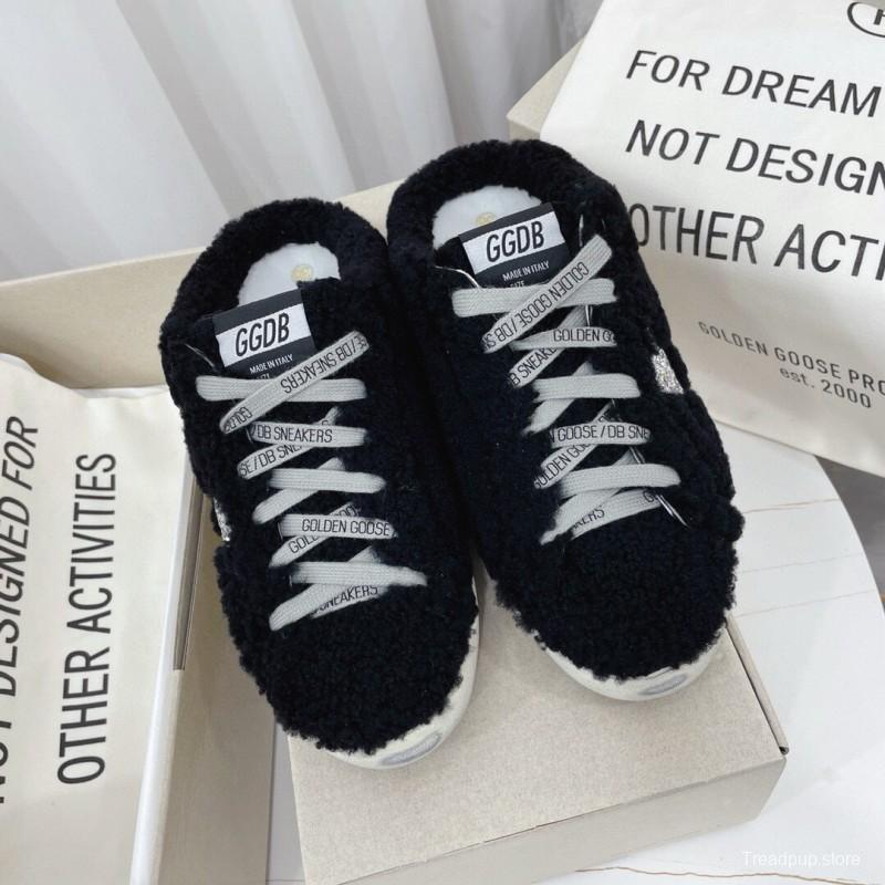2024 GGDB Black Fur Slippers MJ00280