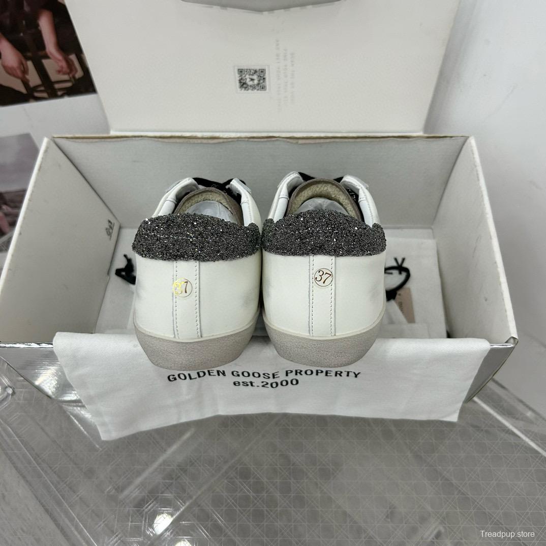 2025 Women GGDB White Leopard Suede Leather Sneakers