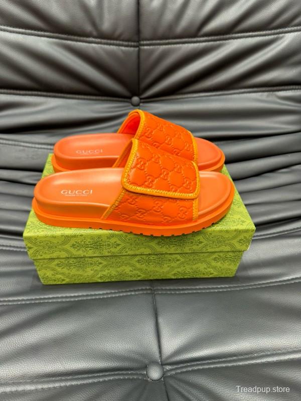 2024 Gucci Orange Synthetic Slippers MJ00200