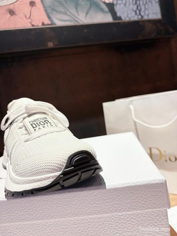 2025 Unisex Dior White Knit Mesh Sneakers LY00260