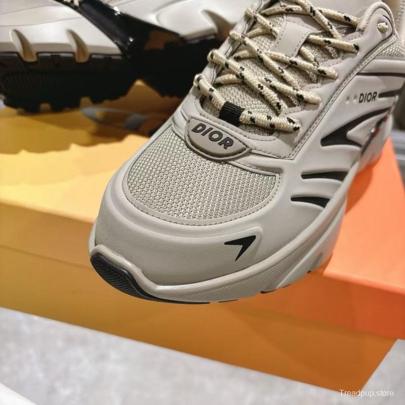 2024 Unisex Dior Beige Black Mesh Sneakers MJ00360