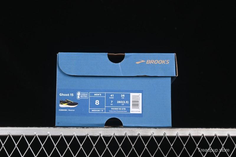 Brooks Ghost 15 Low-Cut Breathable Cushioned Support Casual Running Shoes - 1103931D076