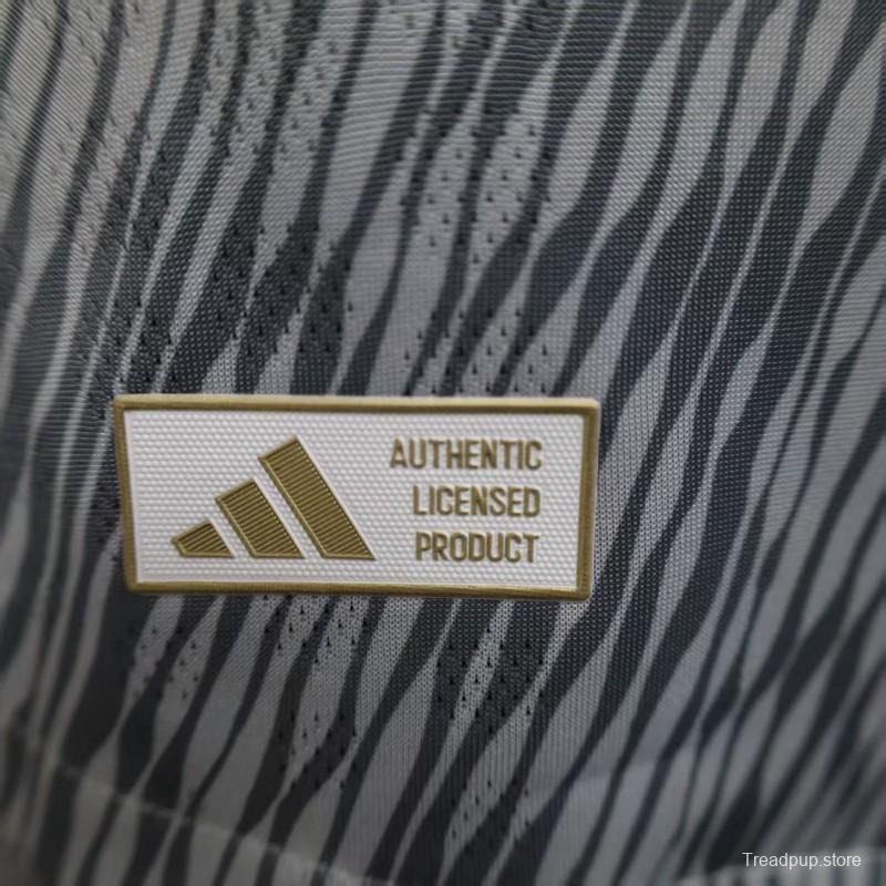 Player Version 25/26 Club America Grey with Diagonal Stripe Pattern Jersey