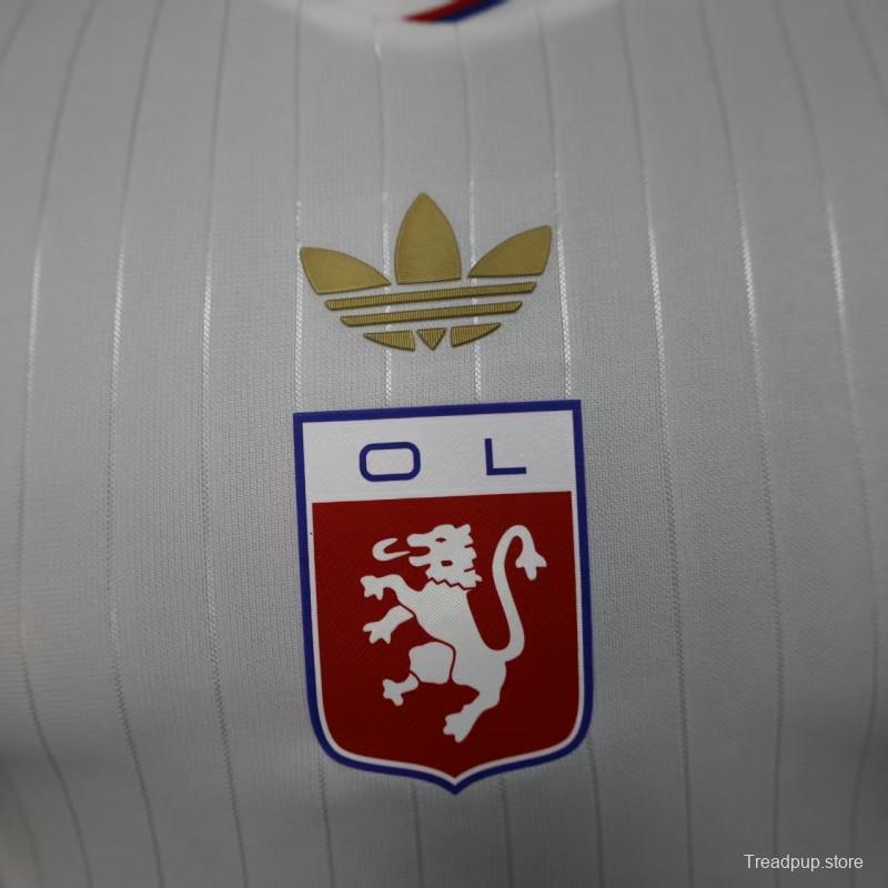 Player Version 25/26 Olympique Lyonnais Lyon White 50Th Anniversary Jersey