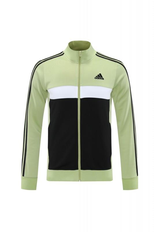 2025 Adidas Light Green/Black Full Zipper Jacket +Long Pants