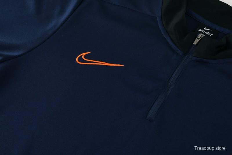 2025 Nike Navy Full Hoodie Zipper Jacket +Long Pants