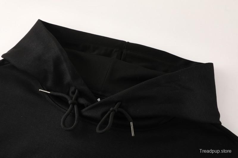 25/26 Juventus Black Hoodie Full Zipper Jacket + Long Pants