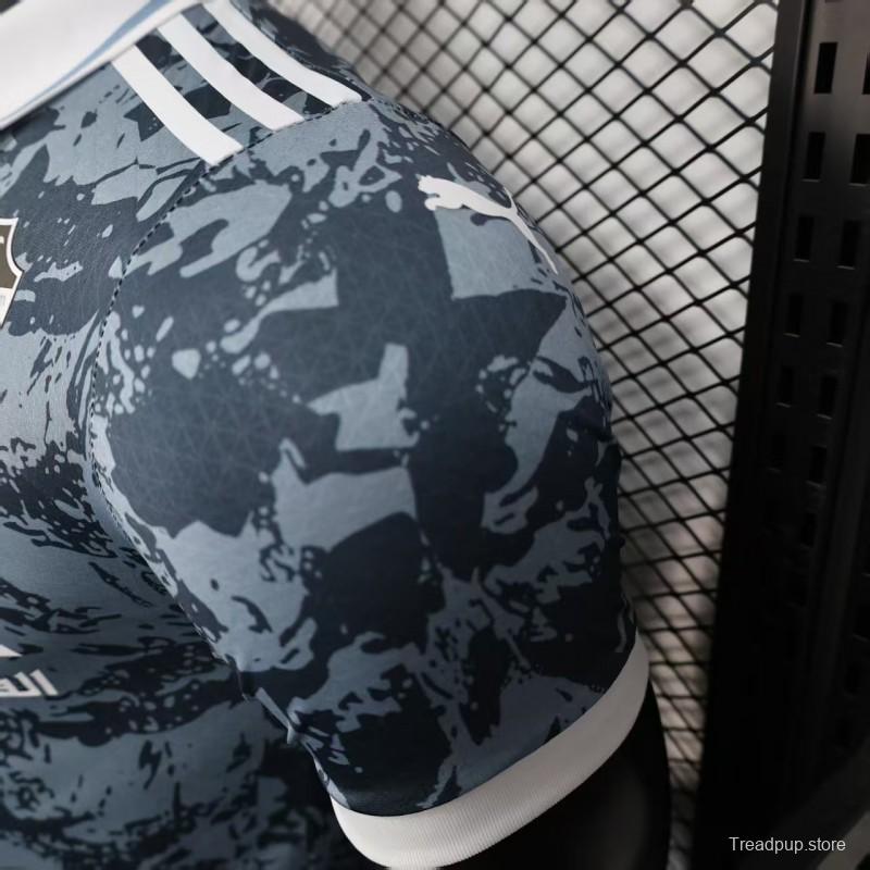 Player Version 25/26 Al-Ahli Gray with Camouflage Pattern Jersey