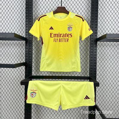 2025/26 Kids Benfica Yellow Goalkeeper Kit