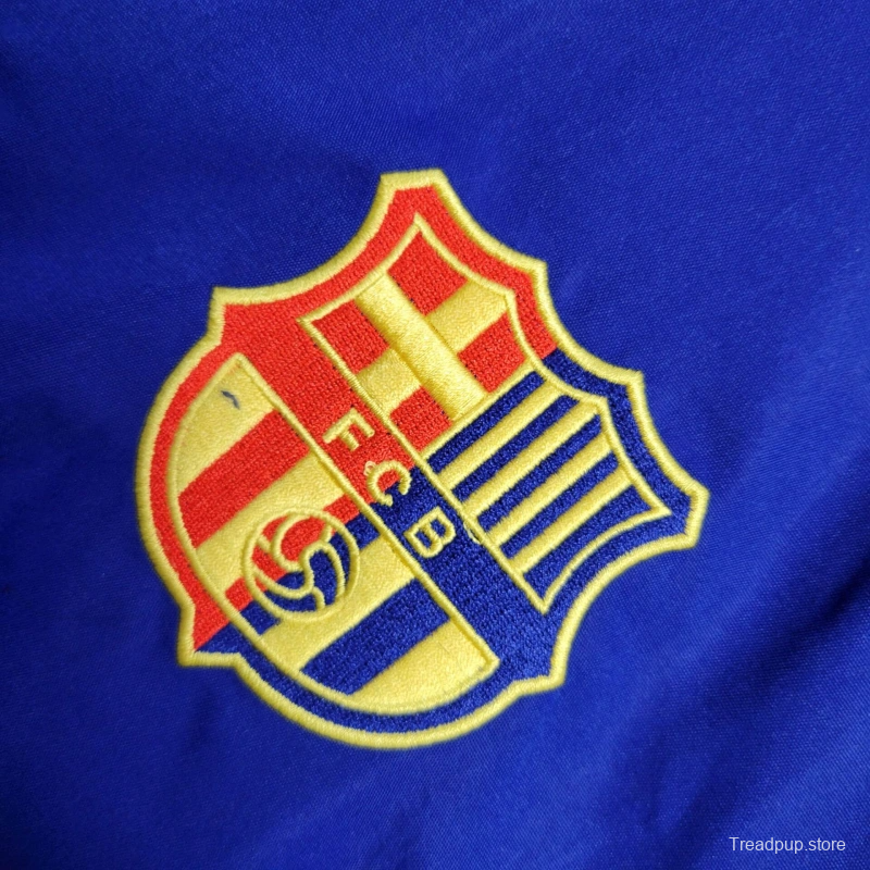 25/26 Barcelona Jacket Blue Windbreaker