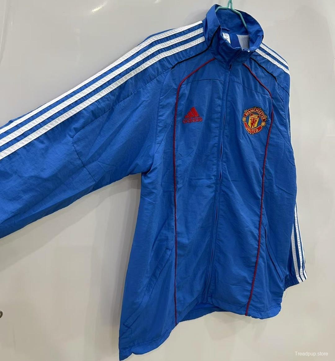 25/26 Manchester United Blue Windbreaker Windbreaker