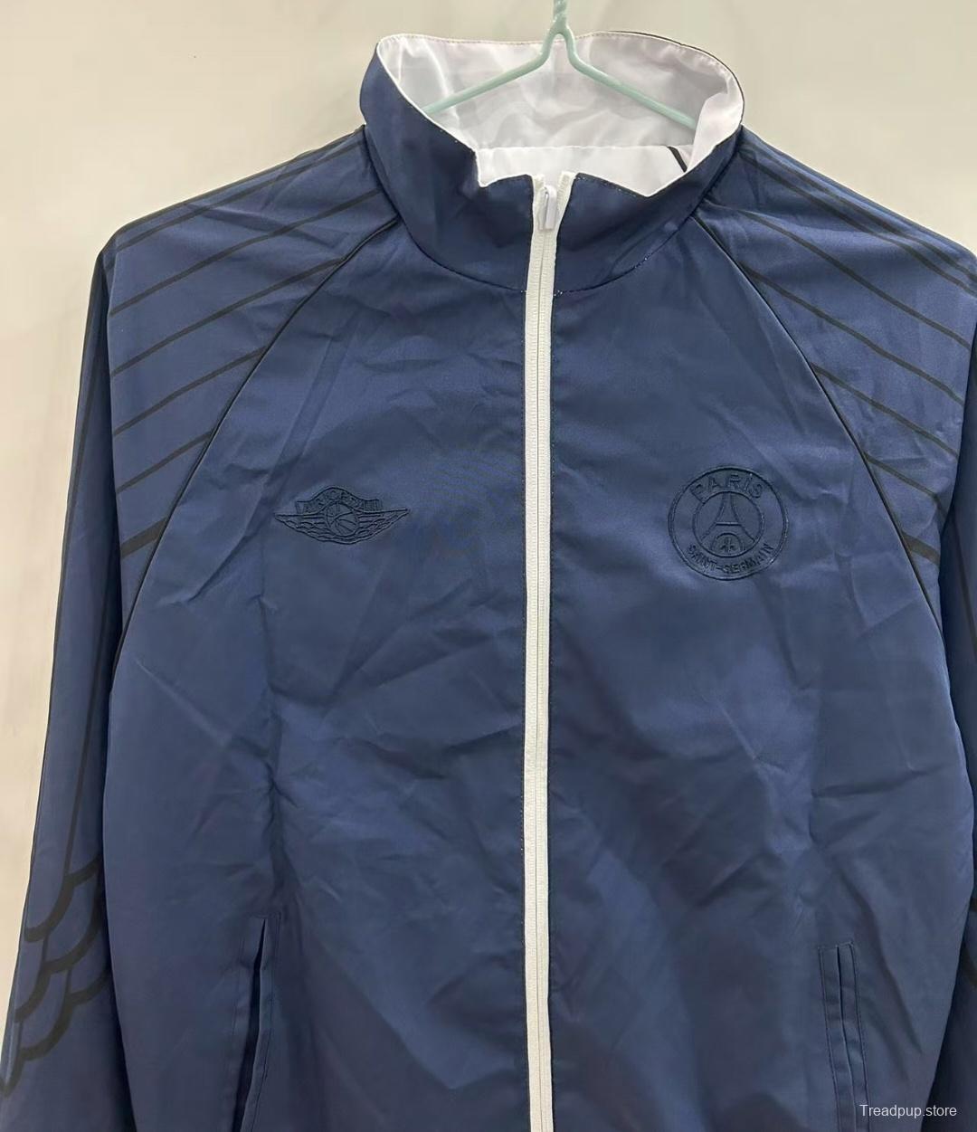25/26 PSG Reversible White/Navy  Windbreaker