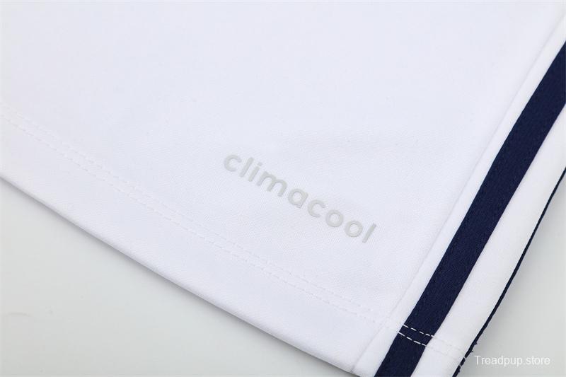 Retro 16/17 Real Madrid White Half Zipper Jacket