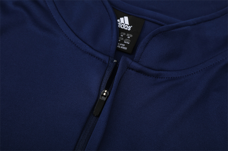 Retro 03/04 Real Madrid Royal Blue Half Zipper Jacket