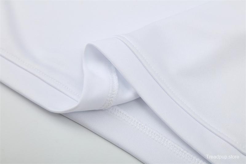 Retro 03/04 Real Madrid White Half Zipper Jacket