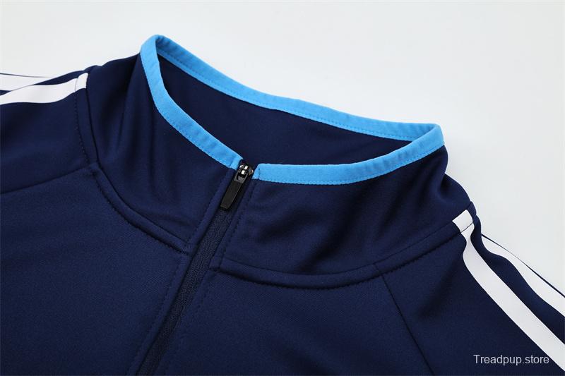 Retro 05/06 Real Madrid Royal Blue Half Zipper Jacket