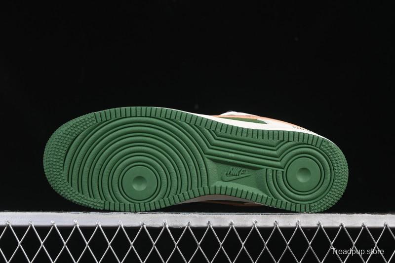 Nike Air Force 1 '07 Low Stone Island Collaboration Beige Green Floral Casual Sneakers - JP8028-010