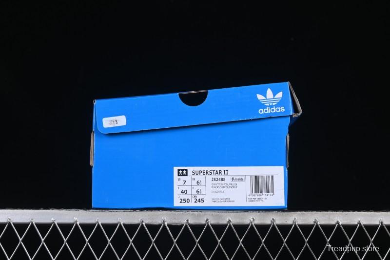 Adidas Originals Superstar II Casual Sneakers with Shell Toe Design - JS2488