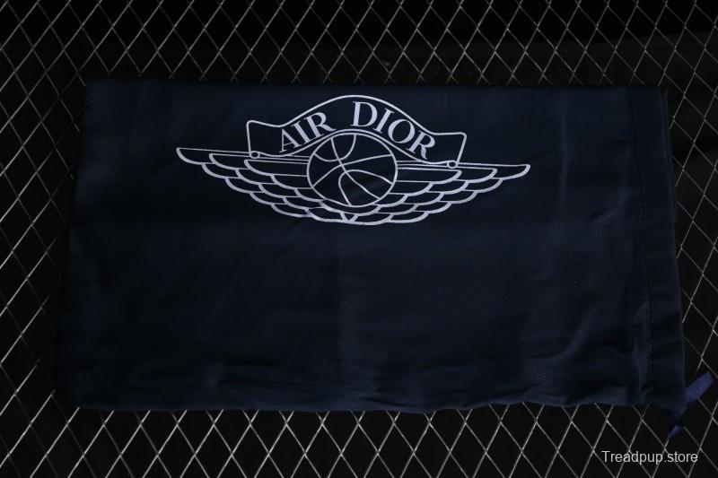 Dior Air Jordan 1 Low White Grey Collaboration Low-Top Sneakers - CN8608-002