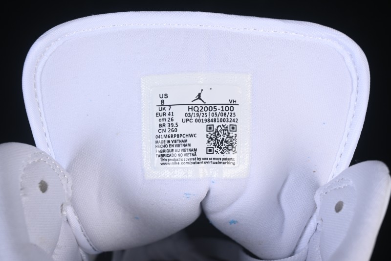 Nike Air Jordan 1 Mid Retro Denim Blue Casual Sneakers - HQ2005-100