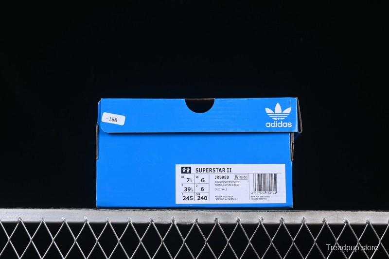 Adidas Superstar II Casual Sneakers with Shell Toe Design - JR6988