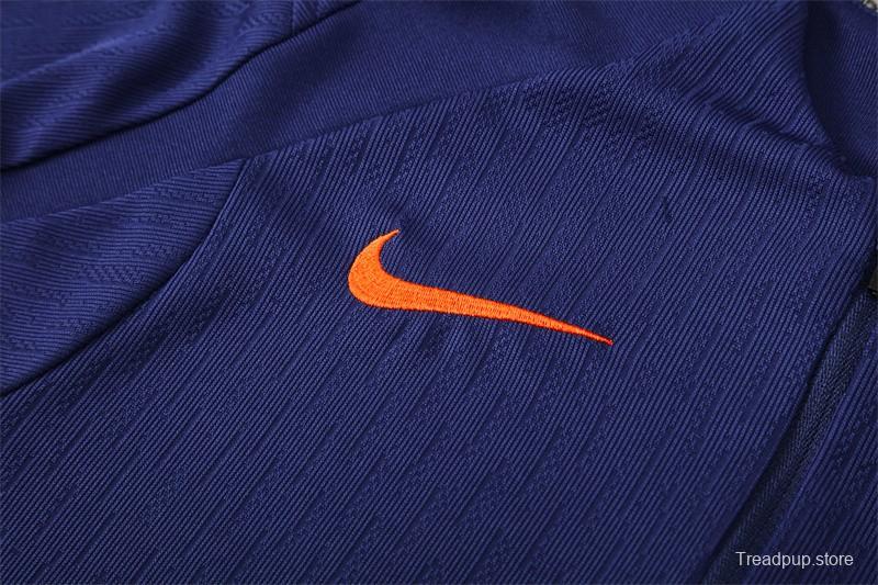 Player Version 25/26 Barcelona Royal Blue T90 Half Zipper Jacket+Long Pants