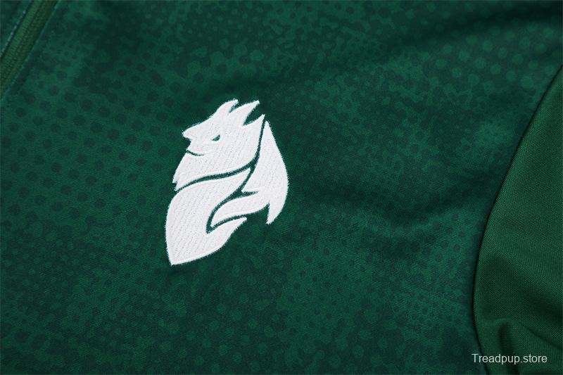 25/26 AC Milan Green Camouflage Half Zipper Jacket+Long Pants