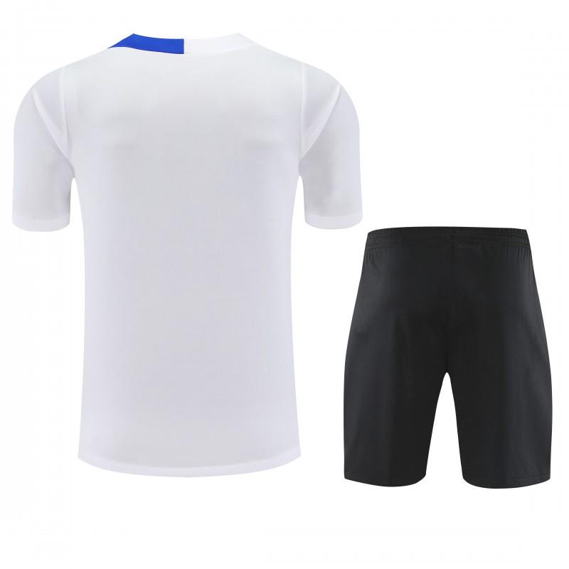 25/26 PSG White Short Sleeve Jersey+Shorts