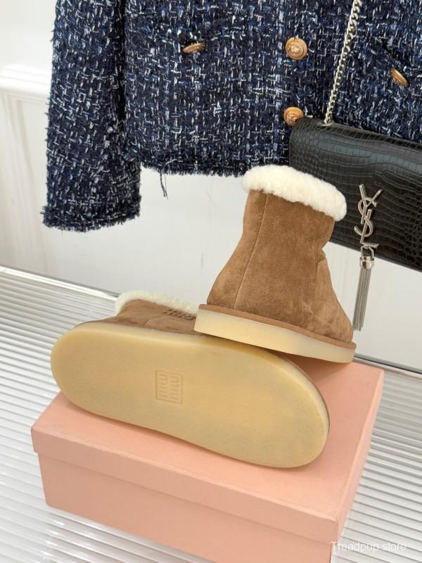 Miu Miu Retro Shearling Platform Snow Boots - KFY00300