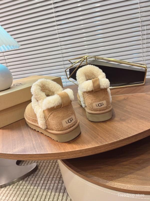UGG 2025/SS Snow Boots with High-End Lamb Fur Collar Design - MJ00251