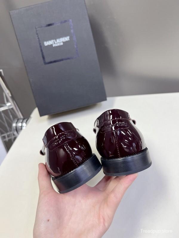 Saint Laurent 2025/SS Classic Loafer Leather Shoes - KFY00350