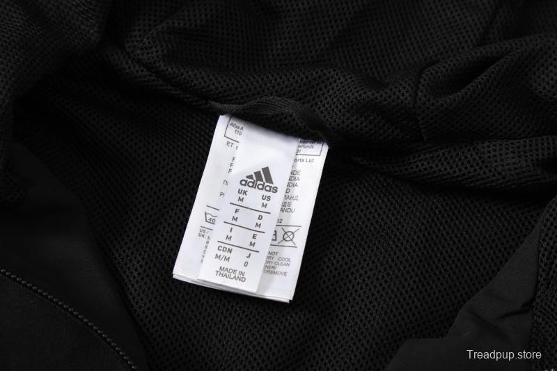 2025 Adidas Royal Blue Half Zipper Jacket+Long Pants S-2XL