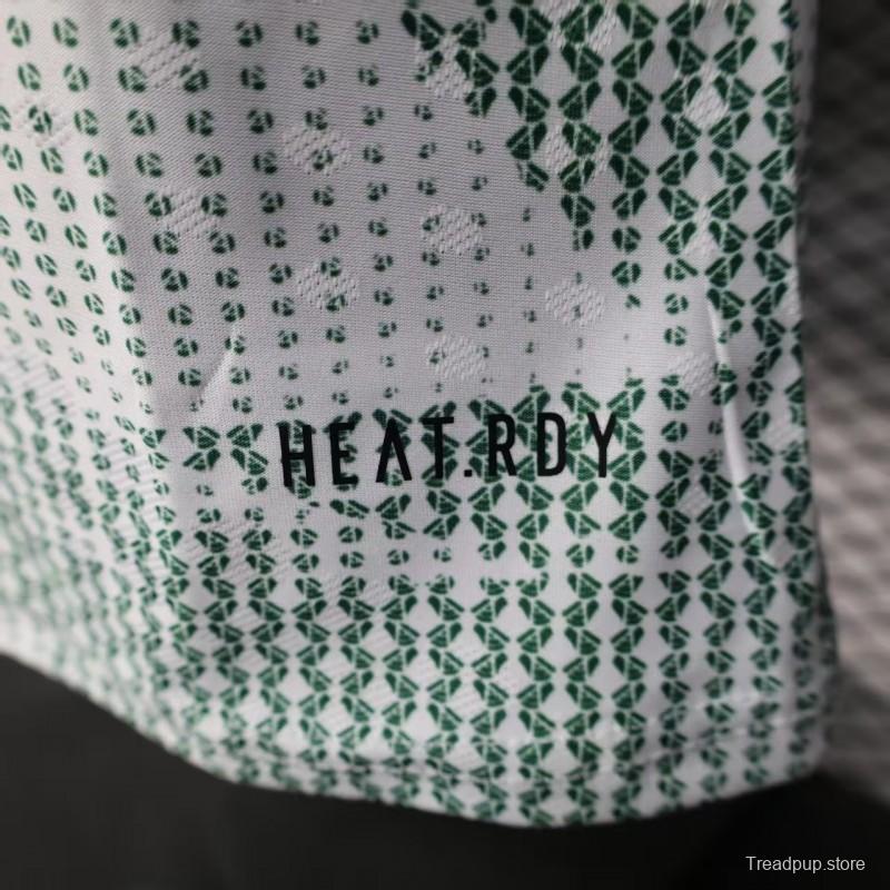 2025 Player Version  Mexico Away White with Halftone Dot Pattern World Cup Commemorative Jersey