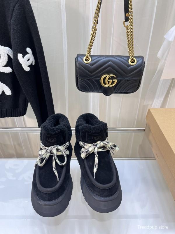 UGG Fluff Yeah Slide Fur Slippers with Chunky Sole - MJ00280