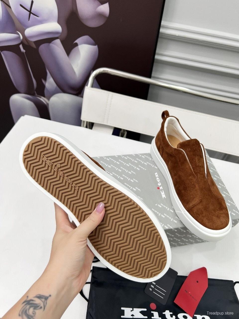 Kiton 2025/SS Slip-On Casual Men's Loafers - KFY00320