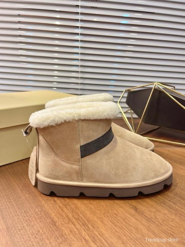 Brunello Cucinelli Winter New Snow Boots Lamb Fur Buns Boots - AS00350